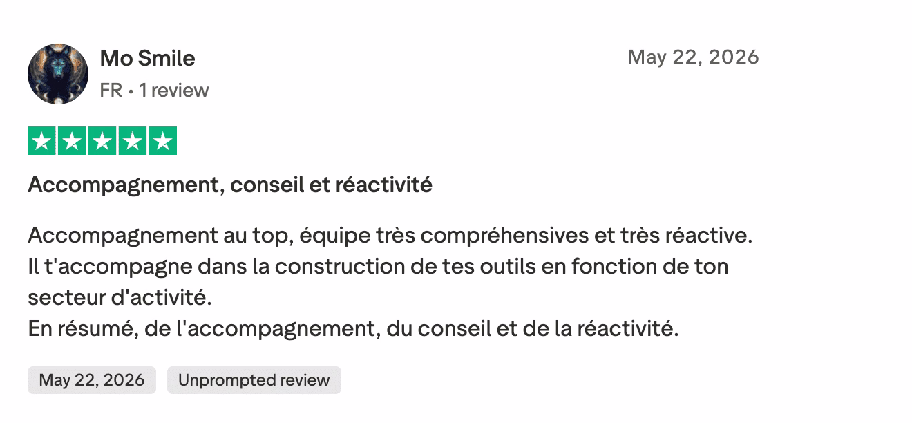 Avis Trustpilot 1