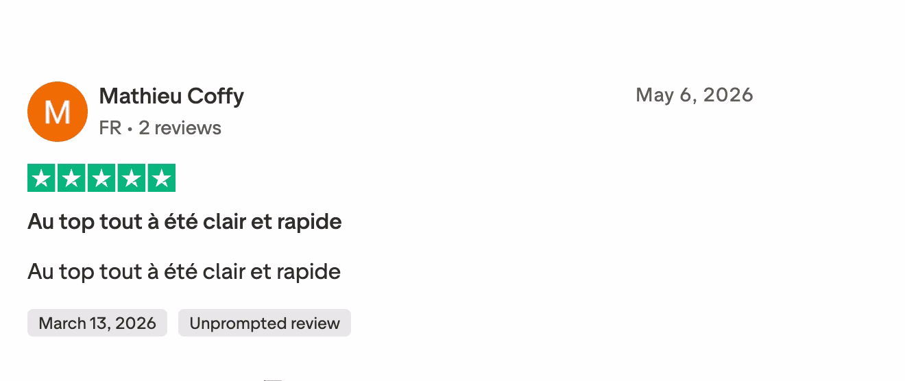 Avis Trustpilot   Mathieu Coffy