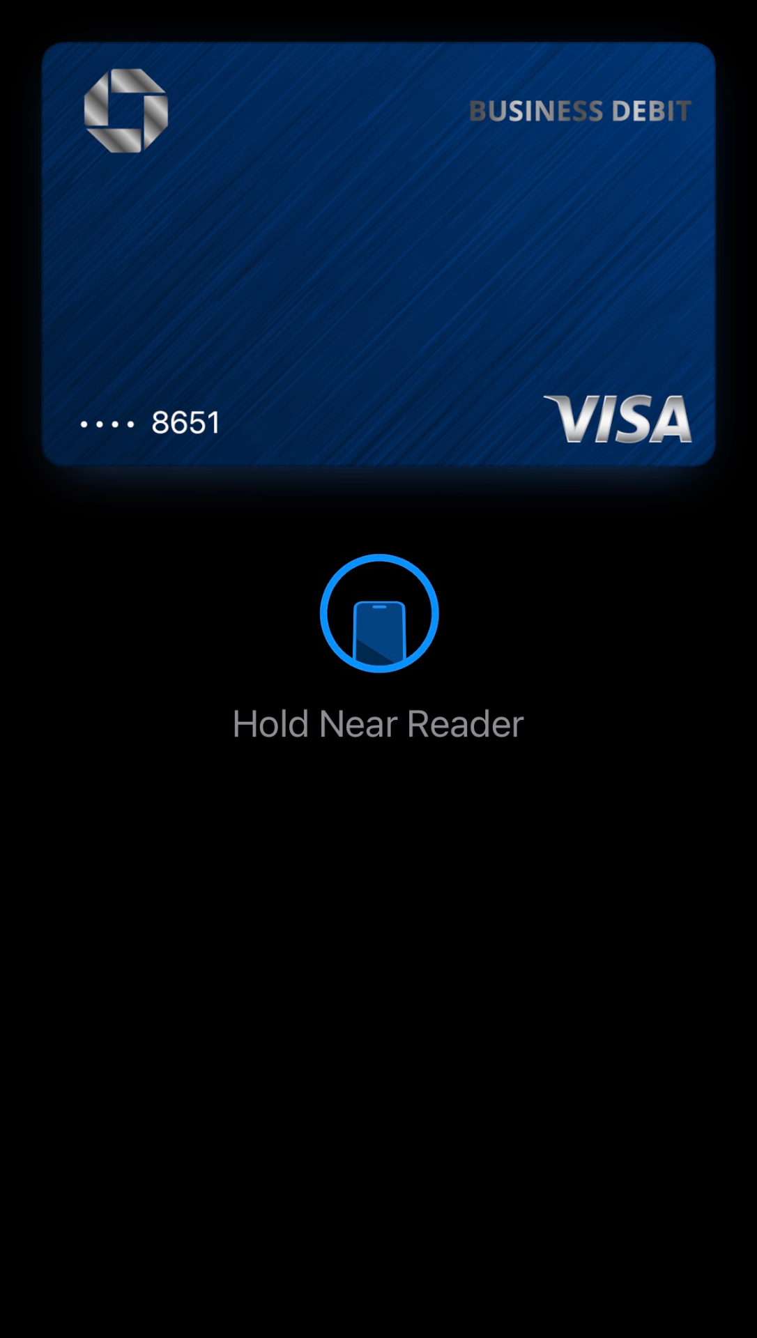 Carte Chase Business Debit dans Apple Pay